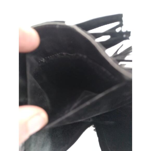 SHIEK KNEE HIGH FRINGE BOOTS WITH POCKETS ON THE INSIDE SIZE 5.5 - Picture 2 of 6